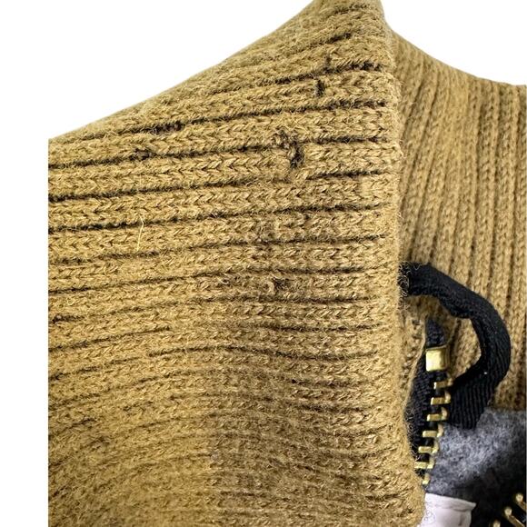 C. C. Filson Mens 'Dark Tan' Waxed Tin Cloth Wool Lined Bomber Jacket Size L-USA - Picture 14 of 15